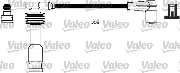 Valeo Zündleitungssatz [Hersteller-Nr. 346212] für Holden, Vauxhall