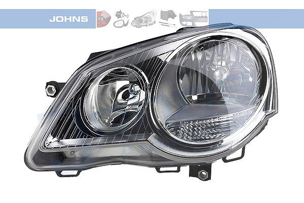 Johns Scheinwerfer H7/H1 chrom, elektr. LWR [Hersteller-Nr. 952609-4] für VW