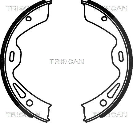Triscan Bremsbackensatz, Feststellbremse [Hersteller-Nr. 810020004] für Porsche