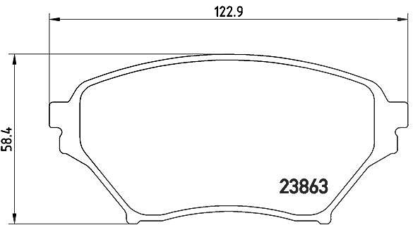 Brembo Bremsbelagsatz, Scheibenbremse [Hersteller-Nr. P49029] für Eunos, Mazda