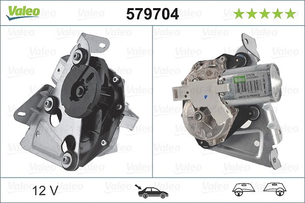 Valeo Wischermotor [Hersteller-Nr. 579704] für Peugeot