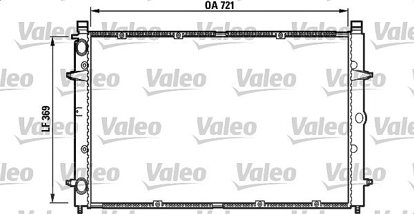 Valeo Kühler, Motorkühlung [Hersteller-Nr. 732397] für VW