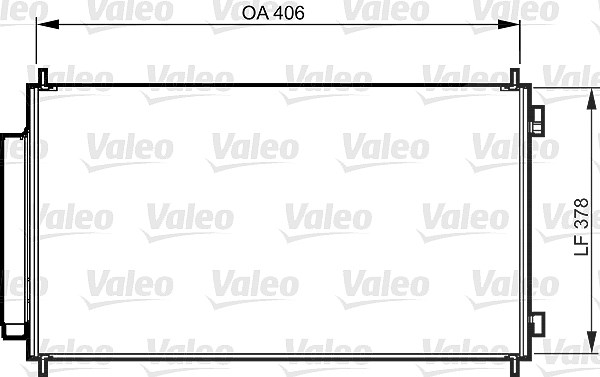 Valeo Kondensator, Klimaanlage [Hersteller-Nr. 814232] für Honda