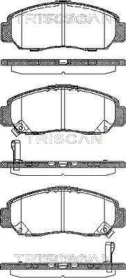 Triscan Bremsbelagsatz, Scheibenbremse [Hersteller-Nr. 811040057] für Honda