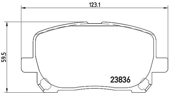 Für BREMBO KLOCKI SZCZEKI CYLINDERKI P 83 061 BRAKE PADS TOYOTA AVENSIS VERSO - Bild 10