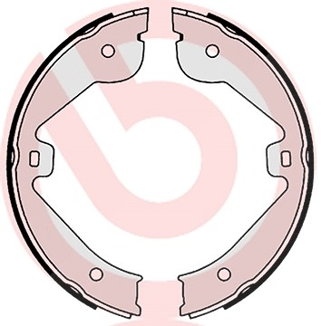 Brembo Bremsbackensatz, Feststellbremse [Hersteller-Nr. S85536] für Land Rover, Mercedes-Benz, Audi, VW, Porsche
