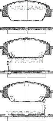 Triscan Bremsbelagsatz, Scheibenbremse [Hersteller-Nr. 811040005] für Honda