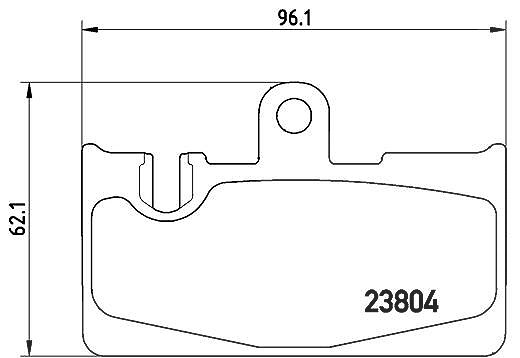 Brembo Bremsbelagsatz, Scheibenbremse [Hersteller-Nr. P83059] für Lexus
