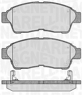 Magneti Marelli Bremsbelagsatz, Scheibenbremse [Hersteller-Nr. 363916060406] für Toyota
