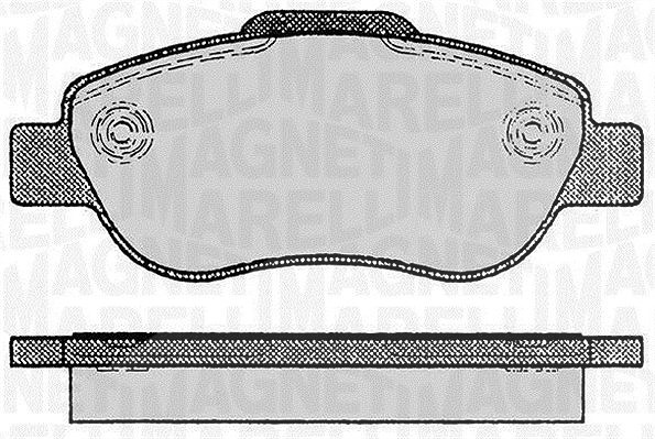 Magneti Marelli Bremsbelagsatz, Scheibenbremse [Hersteller-Nr. 363916060236] für Fiat
