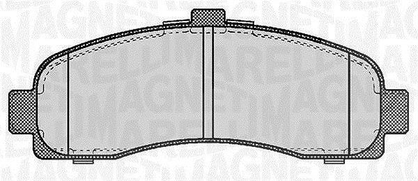 Magneti Marelli Bremsbelagsatz, Scheibenbremse [Hersteller-Nr. 363916060346] für Nissan