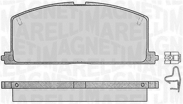 Magneti Marelli Bremsbelagsatz, Scheibenbremse [Hersteller-Nr. 363916060405] für Lexus, Toyota