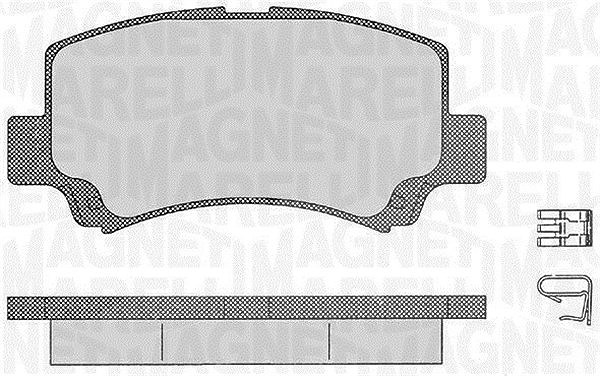 Magneti Marelli Bremsbelagsatz, Scheibenbremse [Hersteller-Nr. 363916060534] für Dfsk, Suzuki, Dr, Chery