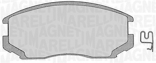 Magneti Marelli Bremsbelagsatz, Scheibenbremse [Hersteller-Nr. 363916060333] für Daihatsu, Mitsubishi, Proton