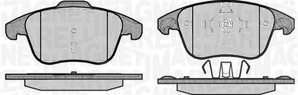 Magneti Marelli Bremsbelagsatz, Scheibenbremse [Hersteller-Nr. 363916060644] für Citroën, Opel, Vauxhall, Ds, Peugeot