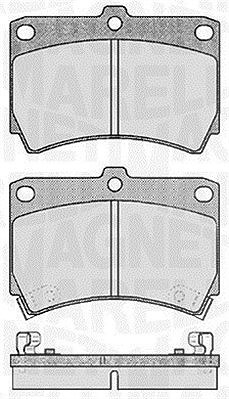 Magneti Marelli Bremsbelagsatz, Scheibenbremse [Hersteller-Nr. 363916060286] für Kia, Mazda
