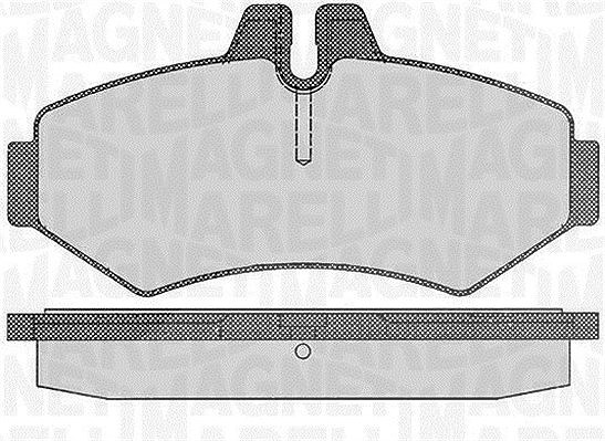 Magneti Marelli Bremsbelagsatz, Scheibenbremse [Hersteller-Nr. 363916060319] für Puch, Mercedes-Benz, VW
