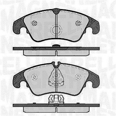 Magneti Marelli Bremsbelagsatz, Scheibenbremse [Hersteller-Nr. 363916060140] für Audi
