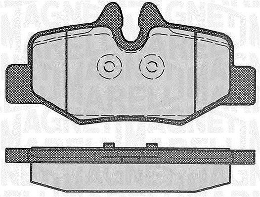 Magneti Marelli Bremsbelagsatz, Scheibenbremse [Hersteller-Nr. 363916060330] für Mercedes-Benz