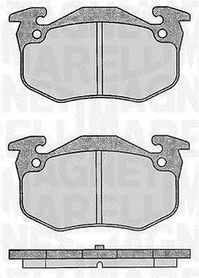 Magneti Marelli Bremsbelagsatz, Scheibenbremse [Hersteller-Nr. 363916060197] für Citroën, Peugeot, Renault