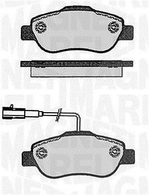 Magneti Marelli Bremsbelagsatz, Scheibenbremse [Hersteller-Nr. 363916060215] für Ford, Fiat