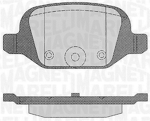Magneti Marelli Bremsbelagsatz, Scheibenbremse [Hersteller-Nr. 363916060216] für Citroën, Fiat, Abarth, Lancia, Lada