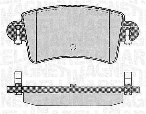 Magneti Marelli Bremsbelagsatz, Scheibenbremse [Hersteller-Nr. 363916060365] für Renault, Opel, Nissan, Vauxhall