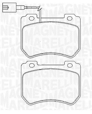 Magneti Marelli Bremsbelagsatz, Scheibenbremse [Hersteller-Nr. 363916060423] für Alfa Romeo
