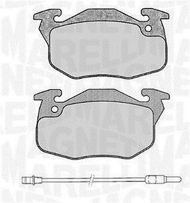 Magneti Marelli Bremsbelagsatz, Scheibenbremse [Hersteller-Nr. 363916060372] für Renault, Citroën, Peugeot