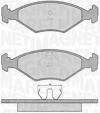 Magneti Marelli Bremsbelagsatz, Scheibenbremse [Hersteller-Nr. 363916060229] für Fiat