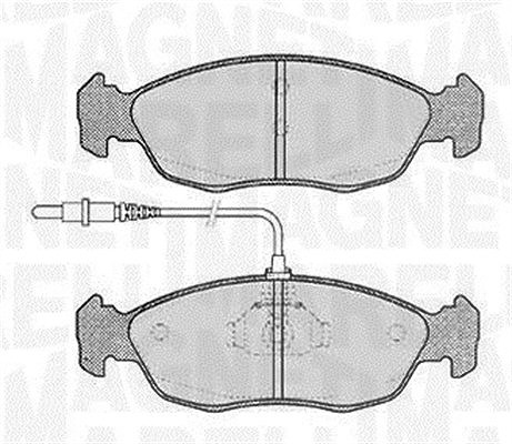 Magneti Marelli Bremsbelagsatz, Scheibenbremse [Hersteller-Nr. 363916060195] für Citroën, Peugeot