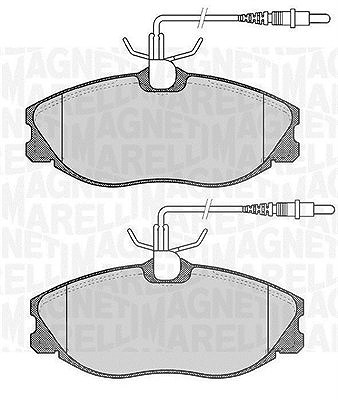 Magneti Marelli Bremsbelagsatz, Scheibenbremse [Hersteller-Nr. 363916060202] für Peugeot, Citroën