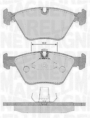 Magneti Marelli Bremsbelagsatz, Scheibenbremse [Hersteller-Nr. 363916060159] für BMW