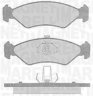 Magneti Marelli Bremsbelagsatz, Scheibenbremse [Hersteller-Nr. 363916060250] für Mazda, Ford
