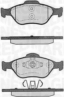Magneti Marelli Bremsbelagsatz, Scheibenbremse [Hersteller-Nr. 363916060252] für Toyota, Ford, Mazda