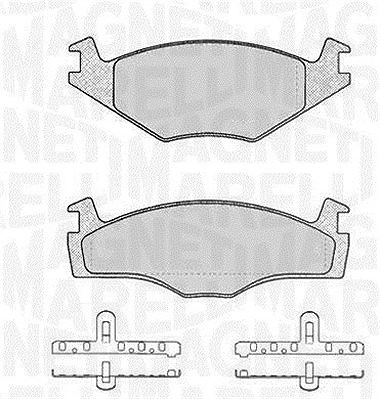 Magneti Marelli Bremsbelagsatz, Scheibenbremse [Hersteller-Nr. 363916060393] für Seat, VW, Ford