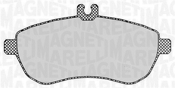Magneti Marelli Bremsbelagsatz, Scheibenbremse [Hersteller-Nr. 363916060313] für Mercedes-Benz