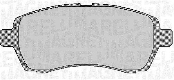 Magneti Marelli Bremsbelagsatz, Scheibenbremse [Hersteller-Nr. 363916060254] für Mazda, Ford, Daihatsu