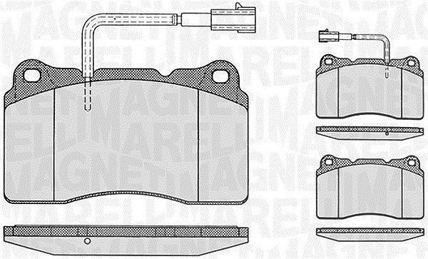 Magneti Marelli Bremsbelagsatz, Scheibenbremse [Hersteller-Nr. 363916060113] für Renault, Volvo, Lancia, Alfa Romeo