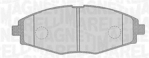 Magneti Marelli Bremsbelagsatz, Scheibenbremse [Hersteller-Nr. 363916060164] für Opel, Daewoo, Chevrolet