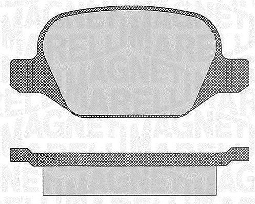 Magneti Marelli Bremsbelagsatz, Scheibenbremse [Hersteller-Nr. 363916060109] für Fiat, Lancia, Alfa Romeo