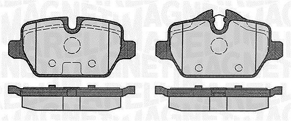 Magneti Marelli Bremsbelagsatz, Scheibenbremse [Hersteller-Nr. 363916060148] für BMW, Mini