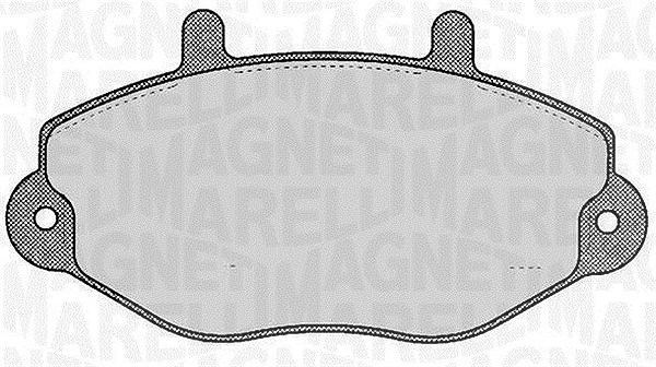Magneti Marelli Bremsbelagsatz, Scheibenbremse [Hersteller-Nr. 363916060270] für Mazda, Ford