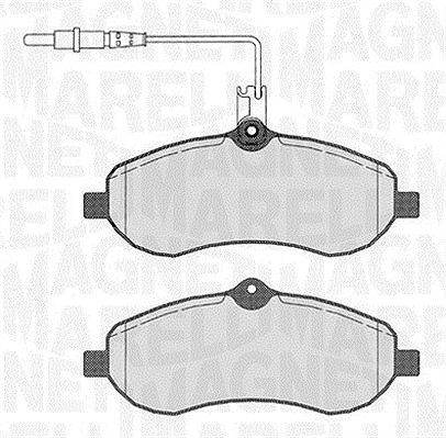 Magneti Marelli Bremsbelagsatz, Scheibenbremse [Hersteller-Nr. 363916060193] für Peugeot, Citroën, Toyota, Fiat