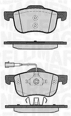 Magneti Marelli Bremsbelagsatz, Scheibenbremse [Hersteller-Nr. 363916060115] für Alfa Romeo