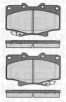 Magneti Marelli Bremsbelagsatz, Scheibenbremse [Hersteller-Nr. 363916060635] für Mazda, Lexus, Toyota