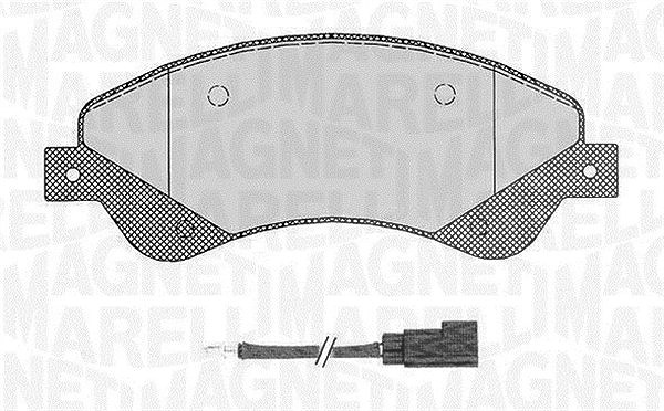 Magneti Marelli Bremsbelagsatz, Scheibenbremse [Hersteller-Nr. 363916060648] für Ford