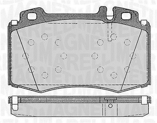 Magneti Marelli Bremsbelagsatz, Scheibenbremse [Hersteller-Nr. 363916060320] für Mercedes-Benz