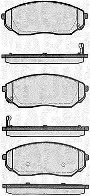 Magneti Marelli Bremsbelagsatz, Scheibenbremse [Hersteller-Nr. 363916060447] für Kia