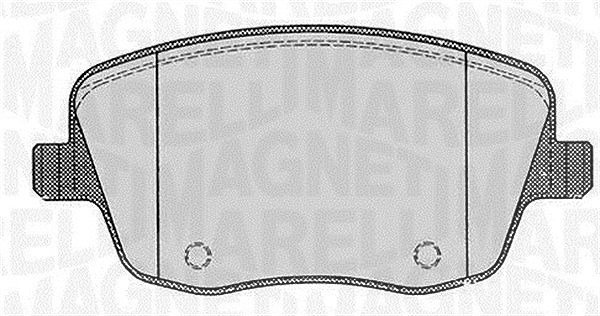 Magneti Marelli Bremsbelagsatz, Scheibenbremse [Hersteller-Nr. 363916060575] für Skoda, Seat, VW